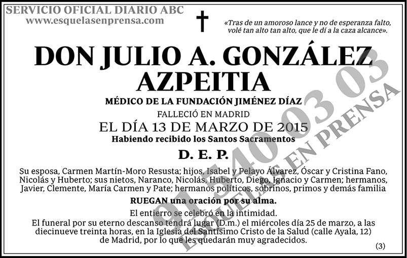 Julio A. González Azpeitia